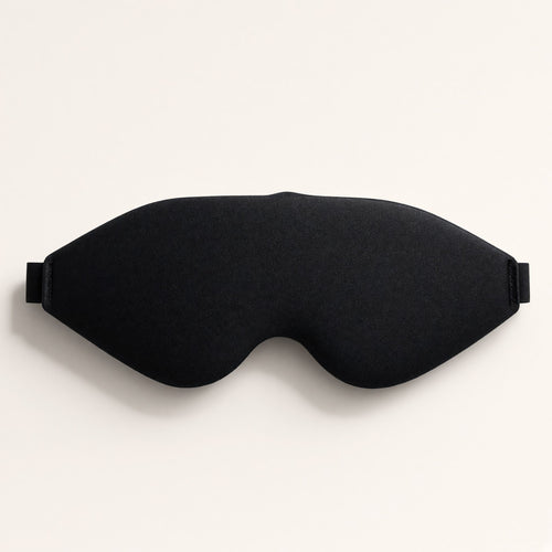Northdusk blackout sleep mask in black, front view